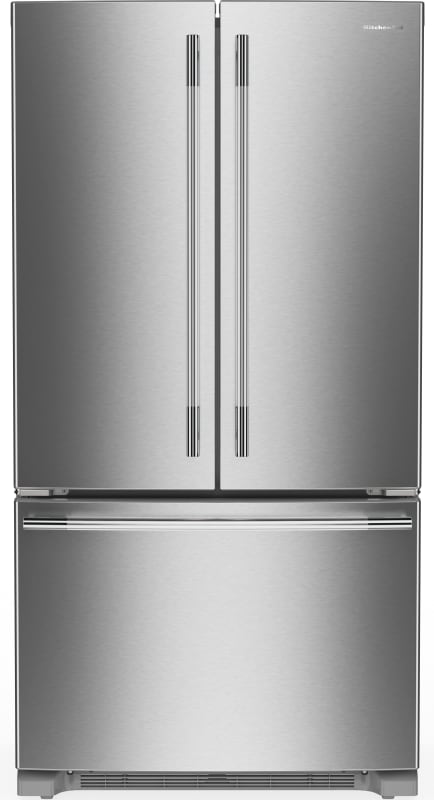 KitchenAid 36 in. Counter-Depth Freestanding French Door Refrigerator with Preserva Cooling System, Icemaker (PrintShield Stainless)