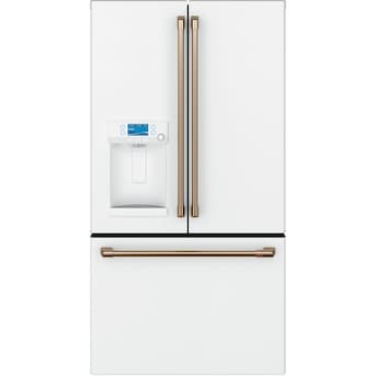 Cafe Counter-Depth 22.2 cu. ft. Smart French Door Refrigerator with Ice Maker, Water and Ice Dispenser (Matte White) ENERGY STAR