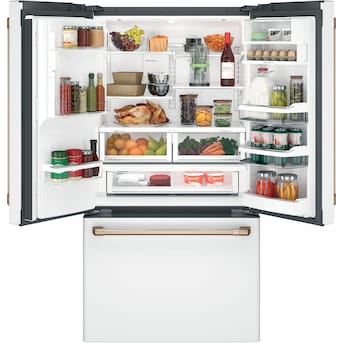 Cafe Counter-Depth 22.2 cu. ft. Smart French Door Refrigerator with Ice Maker, Water and Ice Dispenser (Matte White) ENERGY STAR