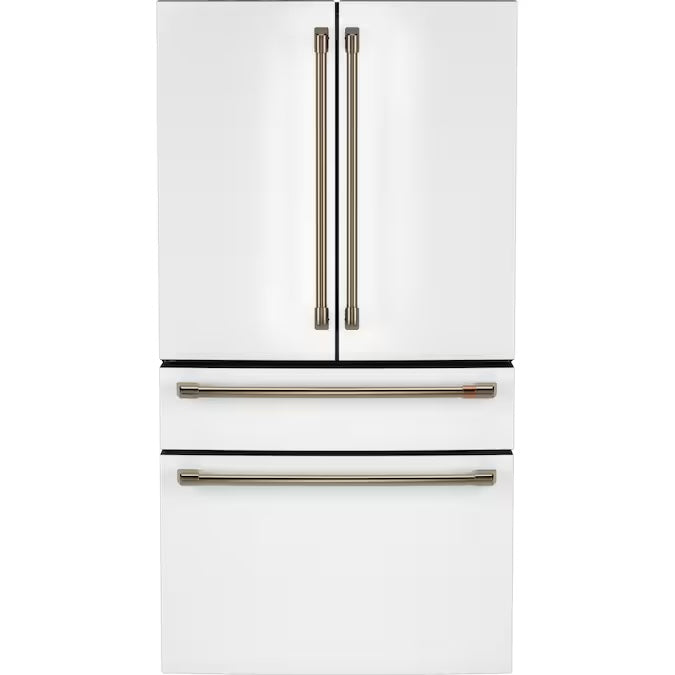 Café 23.1 cu. ft. Smart Ctr-Depth French Door Refrigerator in Matte Wht w/ Hot - Model CJE23DP4WW2