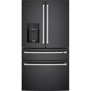 Café 27.8 cu. ft. Smart French Door Refrigerator in Matte Blk w/ Hot Water & - Model CVE28DP3ND1