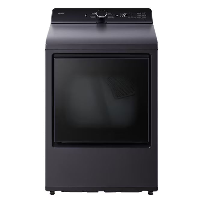 LG 7.3 cu. ft. Ultra Large Rear Control Electric Dryer w/ LG EasyLoad Door & AI - Model DLE8400BE