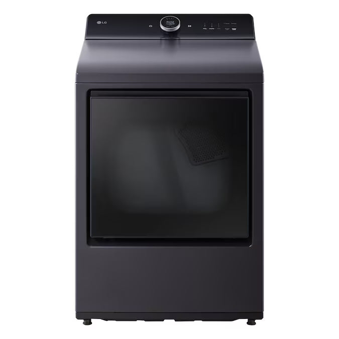 LG 7.3 cu. ft. Vented SMART Gas Dryer in Matte Blk w/ EasyLoad Door, TurboSteam - Model DLGX8601BE