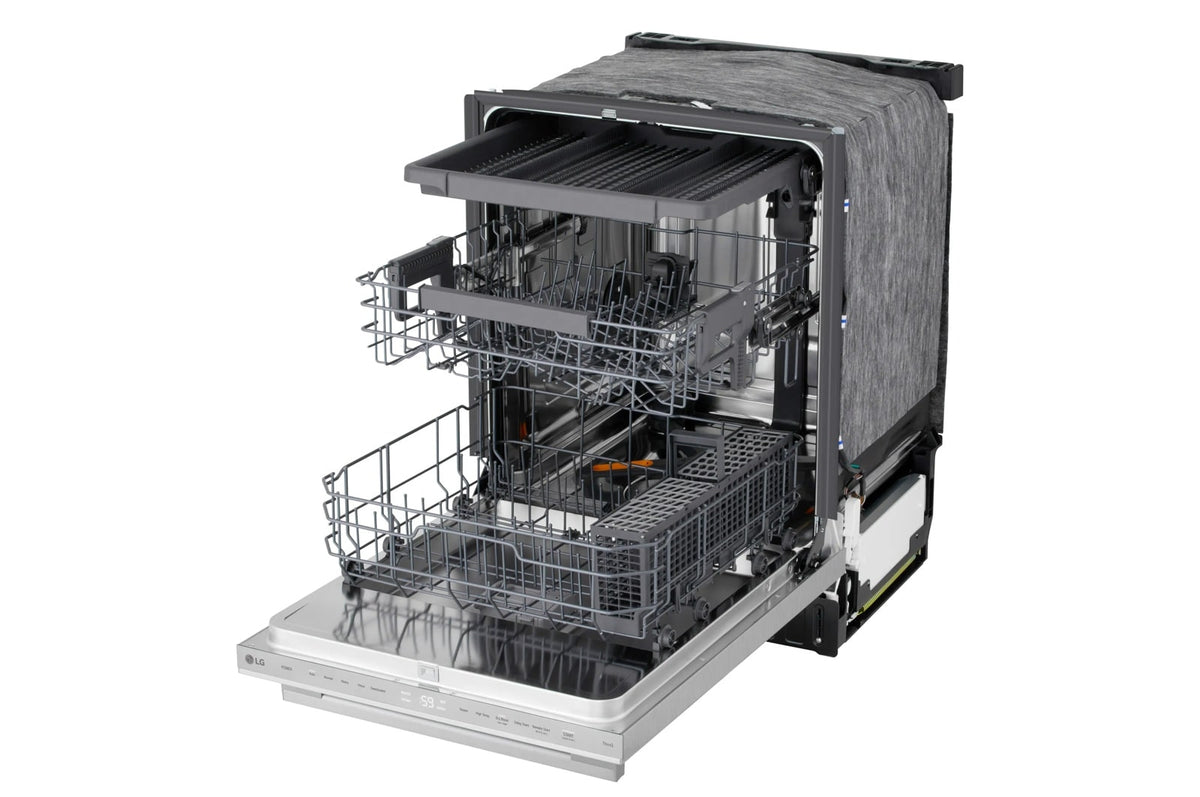 LG Smart FlushFit Top Control Dishwasher with 1-Hour Wash & Dry, QuadWash Pro, and Dynamic Heat Dry w/AutoVent Dry
