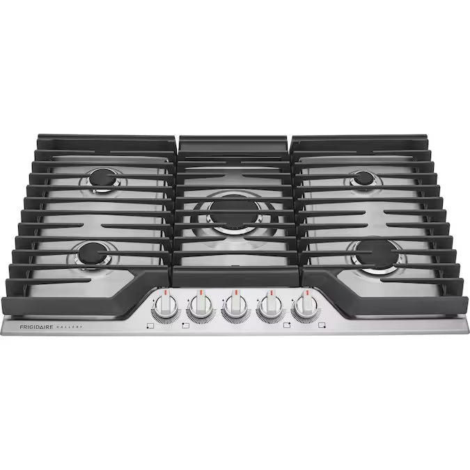 Frigidaire Gallery 36 in. Gas Cooktop in Stainless Steel with 5 Burners - Model GCCG3648AS