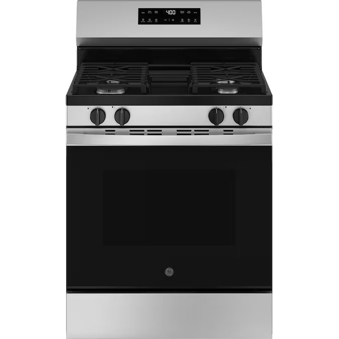 GE 30 in. 5.3 cu. ft. Freestanding Gas Range Stainless with Self-Clean and WiFi - Model GGF400PVSS