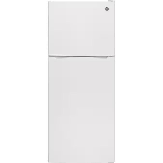 GE 11.6 cu. ft. Top Freezer Refrigerator in White, ENERGY STAR - Model GPE12FGKWW