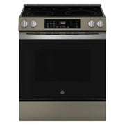 GE 30 in. 5 Burner Element Smart Slide-In Electric Conv. Range Slate w/ - Model GRS600AVES