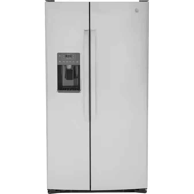 GE ENERGY STAR 25.3 Cu. Ft. Side-By-Side Refrigerator - Model GSE25GYPFS