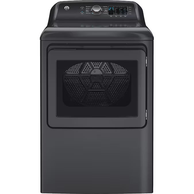 GE 7.4 cu. ft. vented Front Load Electric Dryer in Diamond Gray with Sensor Dry - Model GTD58EBPVDG
