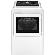 GE 7.4 cu. ft. Capacity Electric Dryer w/ Up To 120 ft. Venting and Sensor Dry - Model GTD58EBSVWS