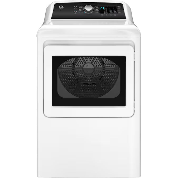 GE 7.4 cu. ft. Capacity Electric Dryer w/ Up To 120 ft. Venting and Sensor Dry - Model GTD58EBSVWS