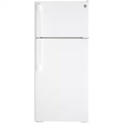 GE 16.6 cu. ft. Top Freezer Refrigerator in White, ENERGY STAR - Model GTE17GTNRWW