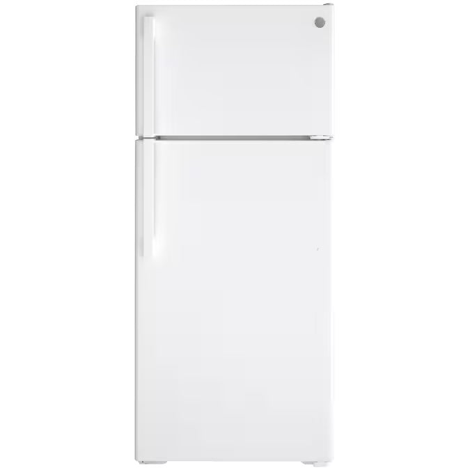 GE 17.5 cu. ft. Top Freezer Refrigerator in White, ENERGY STAR - Model GTS18DTNRWW