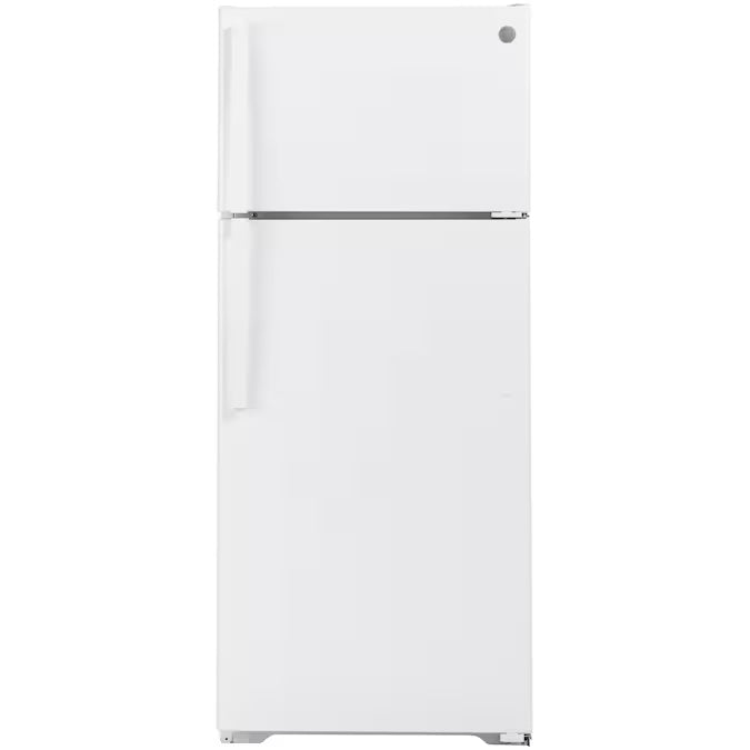 GE 17.5 cu. ft. Top Freezer Refrigerator in FR Stainless Steel - Model GTS18HGNRWW