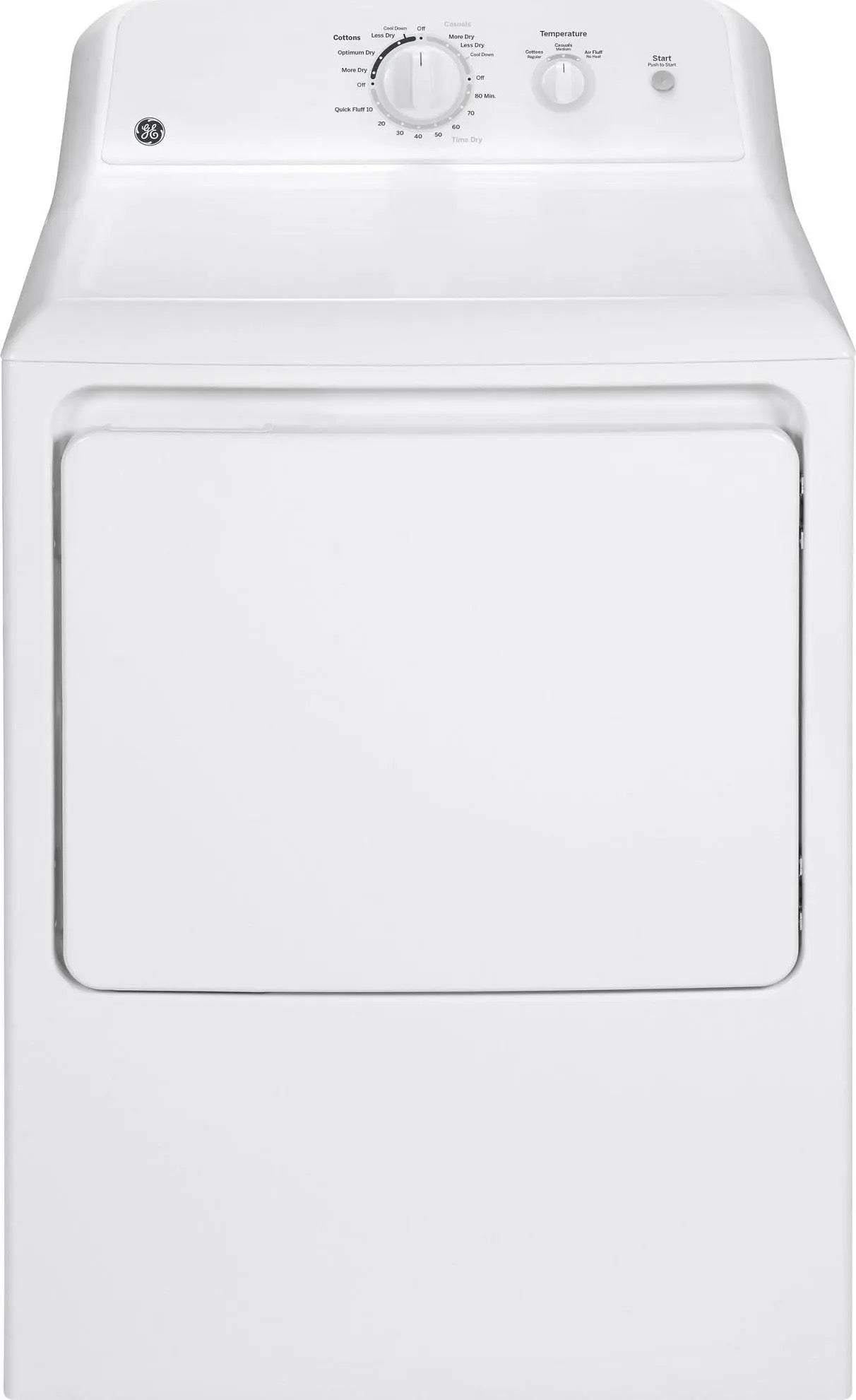 GE 6.2 cu. ft. capacity aluminized alloy drum electric dryer - Model GTX22EASKWW