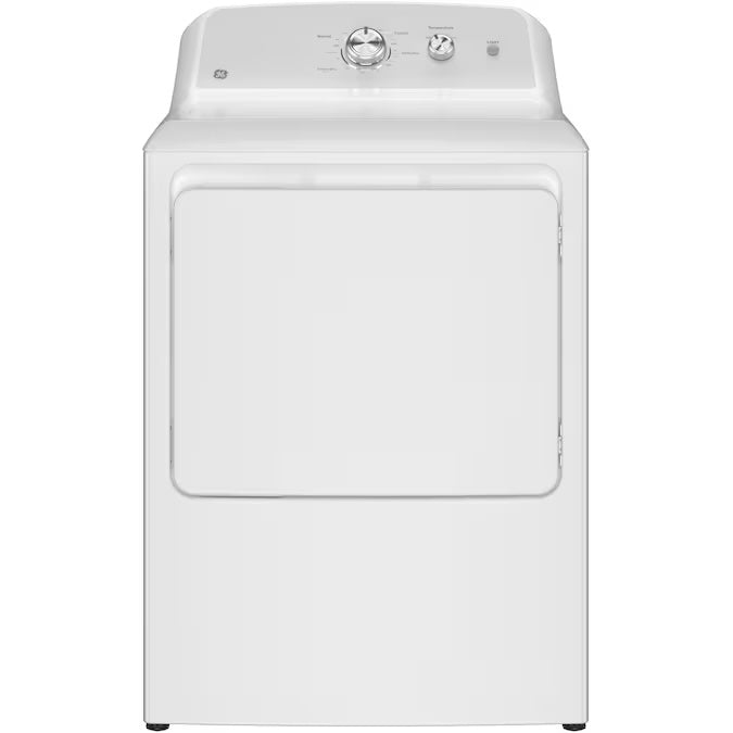 GE 6.2 cu. ft. Vented Electric Dryer in White with Auto Dry and 120 ft. Venting - Model GTX38EASWWS