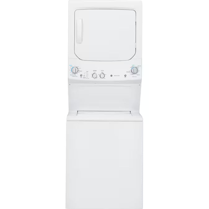 GE Unitized Spacemaker 3.8 cu. ft. Washer w/ Stainless Basket & 5.9 cu. ft. - Model GUD27ESSMWW
