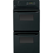 GE 24 in. Double Electric Wall Oven in Black - Model JRP28BJBB