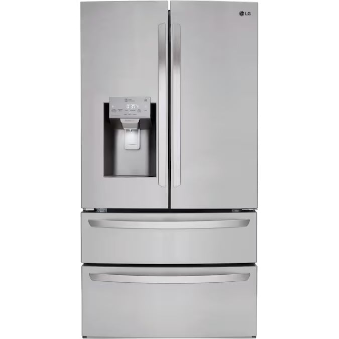 LG 28 cu. ft. 4 Door French Door Smart Refrigerator w/ 2 Freezer Drawers & - Model LMXS28626S