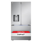 LG 26 cu. ft. Smart Ctr-Depth MAX French Door Refrigerator w/ Four Types of Ice - Model LRYXC2606S