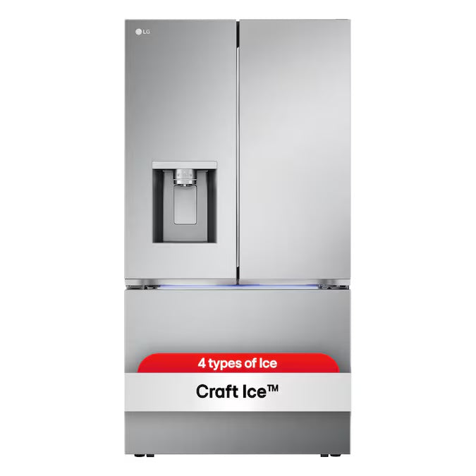 LG 26 cu. ft. Smart Ctr-Depth MAX French Door Refrigerator w/ Four Types of Ice - Model LRYXC2606S