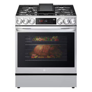LG 6.3 cu. ft. Smart wi-fi Enabled ProBake Conv. InstaView Dual Fuel Slide-In - Model LSDL6336F