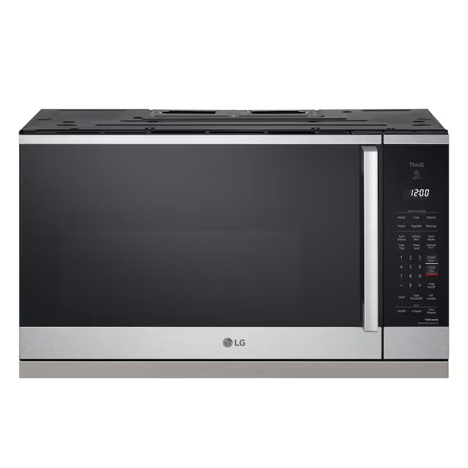 LG Smart 2.1 cu. ft. Stainless Electric 1050-Watt OTR Microwave w/ Sensor Cook - Model MVEL2125X