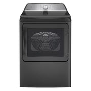 GE Profile 7.4 cu. ft. Smart Electric Dryer in Diam. Gray w/ Sanitize & Sensor - Model PTD60EBPRDG