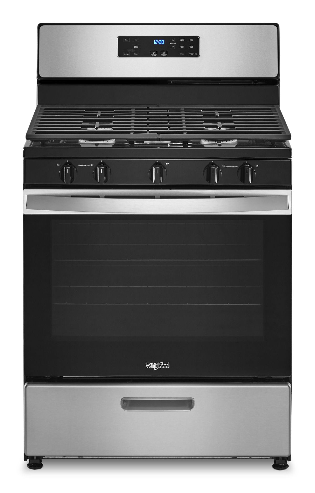 Whirlpool 5.1 Cu. Ft. Freestanding Gas Range with Edge to Edge Cooktop