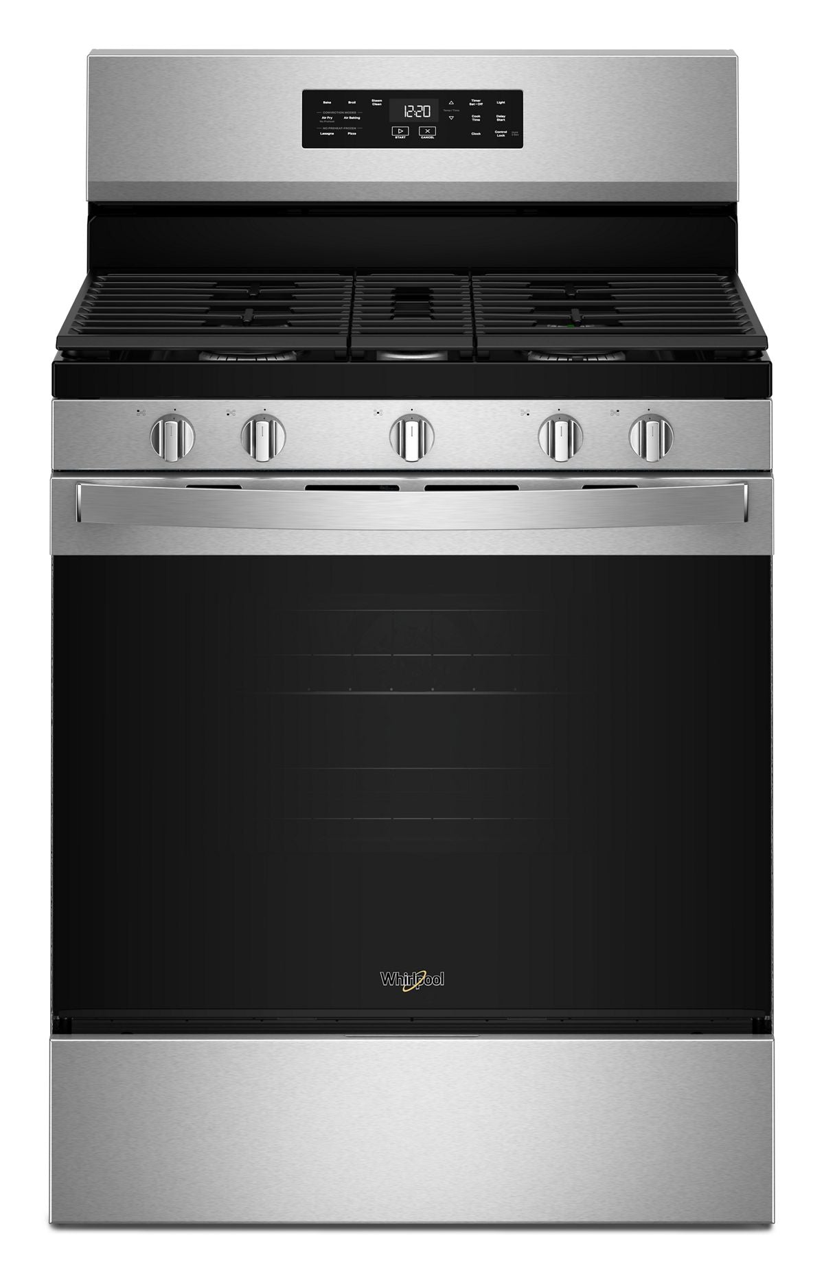 Whirlpool 30-inch Gas Range with Air Cooking Technology and Steam Clean