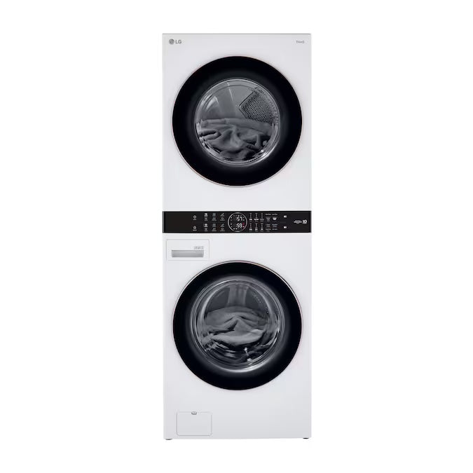 LG Single Unit FL LG WashTower w/ Center Control 4.5 cu. ft. Washer & 7.4 cu. - Model WKG101HWA