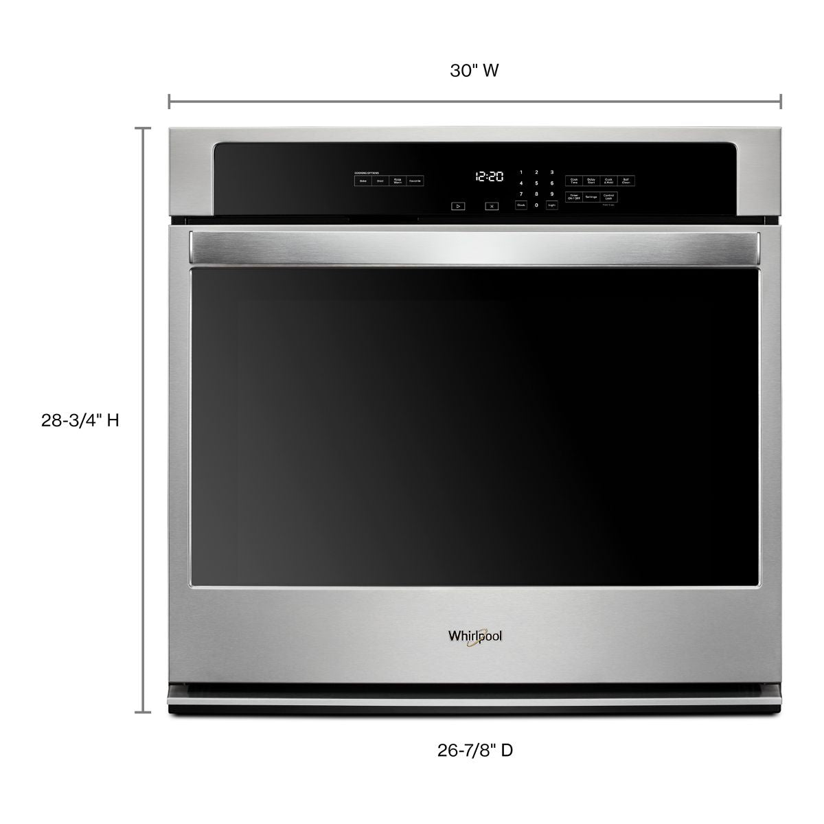 Whirlpool 5.0 cu. ft. Single Wall Oven with the FIT System (Stainless Steel)