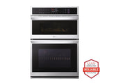 LG 1.7/4.7 cu. ft. Smart Combination Wall Oven with InstaView, True Convection, Air Fry, and Steam Sous Vide