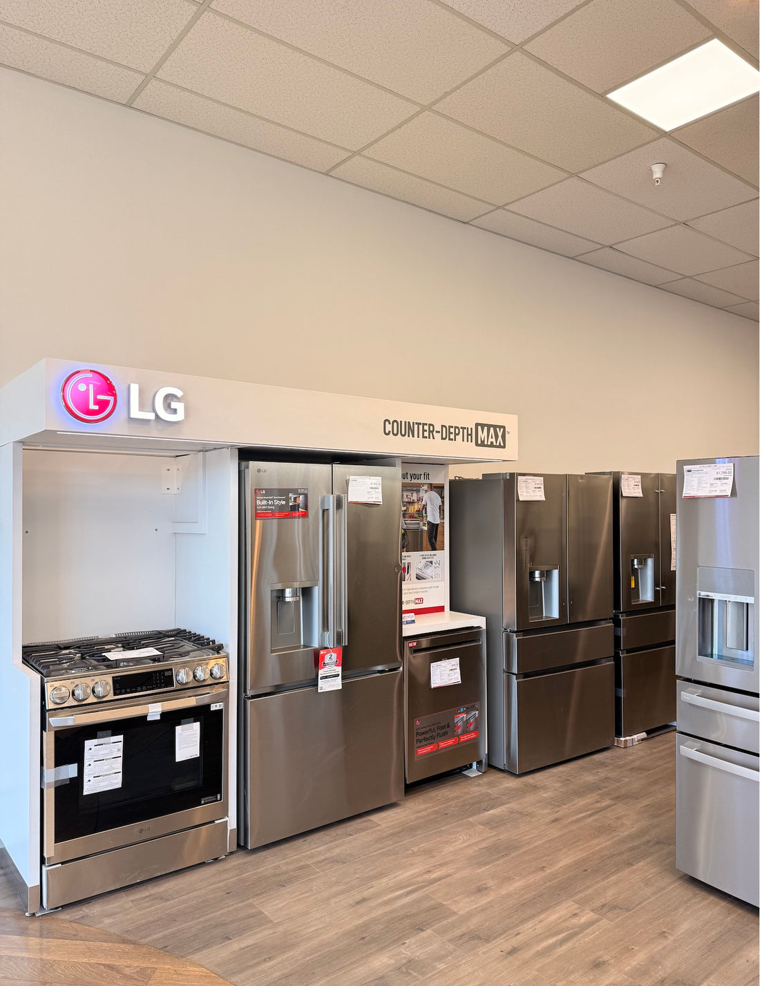 LG appliance display at Appliances 4 Less Santa Clarita