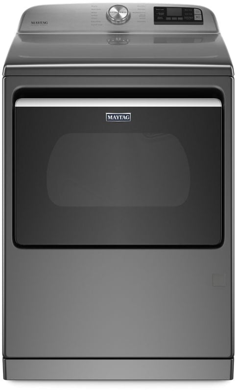 Maytag 7.4 cu. ft. Smart Capable Gas Dryer with Extra Power, Steam-Enhanced Cycles, Wi-Fi (Metallic Slate)