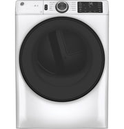 GE 7.8 cu. ft. Smart Front Load Gas Dryer in White with Sanitize Cycle