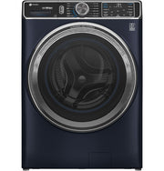 GE Profile 5.3 cu. ft. Smart Front Load Washer in Sapphire with OdorBlock UltraFresh
