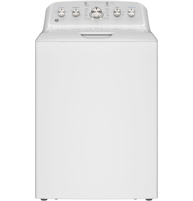 GE 4.6 cu. ft. High-Efficiency Top Load Washer in White with Stain PreTreat