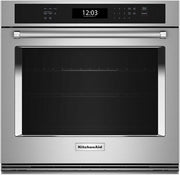 KitchenAid 30 in. Single Electric Wall Oven with Air Fry Mode, Even-Heat True Convection (Stainless Steel)