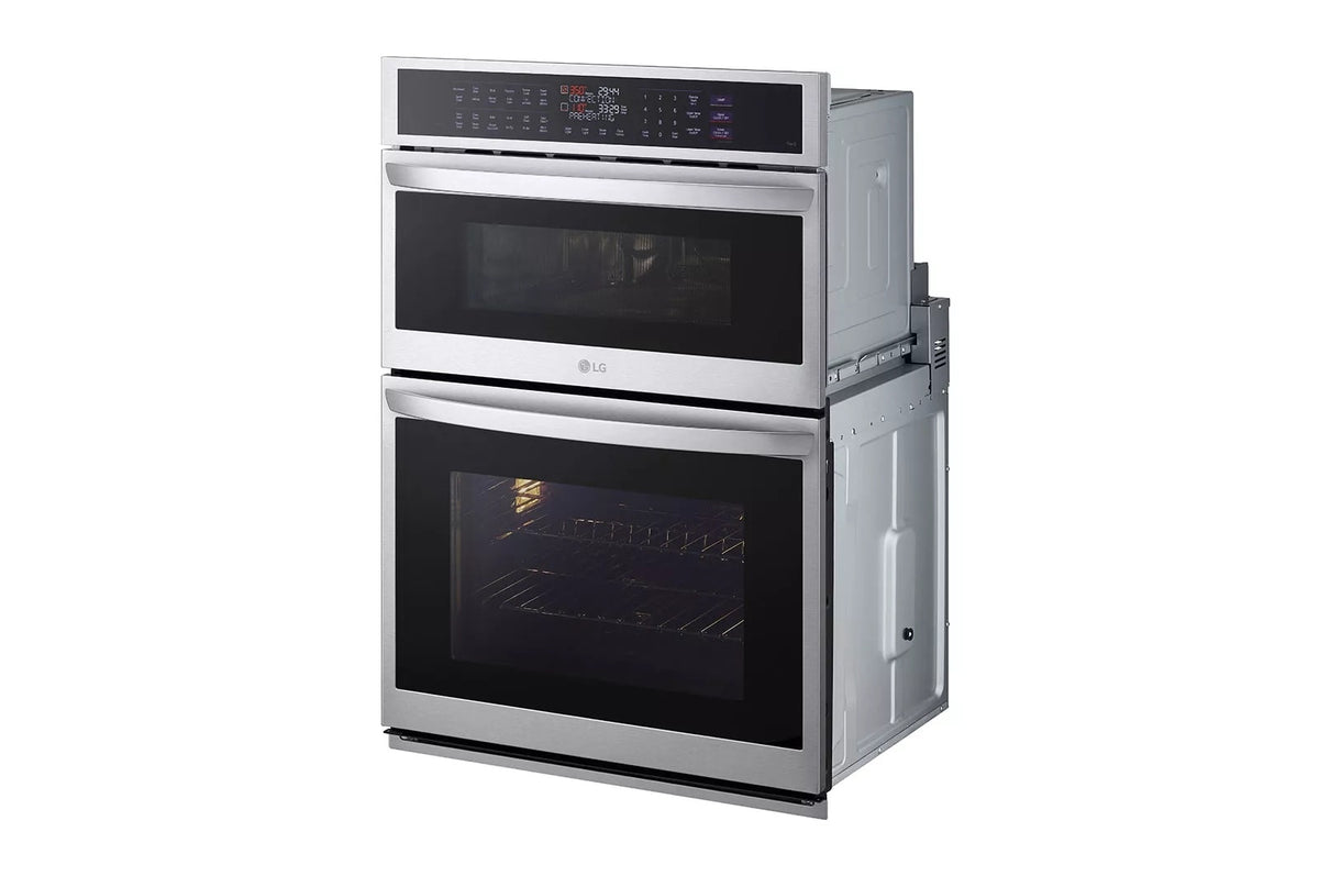 LG 1.7/4.7 cu. ft. Smart Combination Wall Oven with InstaView, True Convection, Air Fry, and Steam Sous Vide