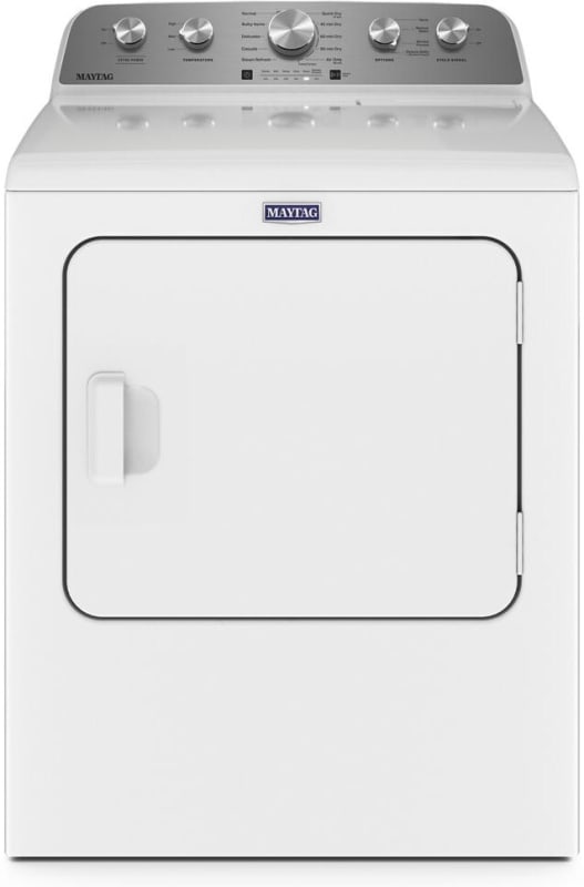 Maytag 7 cu. ft. Steam-Enhanced Electric Dryer with Extra Power, Moisture Sensing (White)