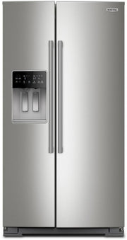 Maytag 36 in. Freestanding Side-by-Side Refrigerator with FreshLock Crisper, EvenAir Cooling, Ice/Water Dispenser