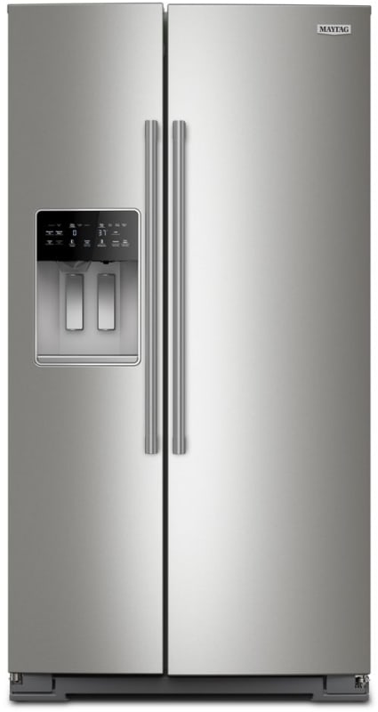 Maytag 36 in. Freestanding Side-by-Side Refrigerator with FreshLock Crisper, EvenAir Cooling, Ice/Water Dispenser