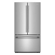 KitchenAid 36 in. 31 cu. ft. Standard Depth French Door Refrigerator in PrintShield Stainless with Interior Water and Ice