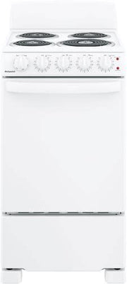 Hotpoint 20 in. Freestanding Electric Range with Sensi-Temp Technology, Standard Clean Oven (White)