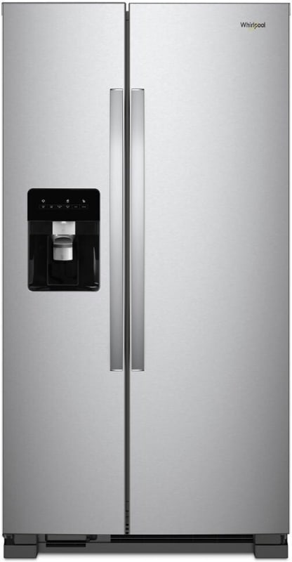 Whirlpool 36 in. Freestanding Side-by-Side Refrigerator with LED Interior Lighting, Factory-Installed Ice Maker