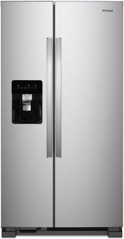Whirlpool 36 in. Freestanding Side-by-Side Refrigerator with LED Interior Lighting, Factory-Installed Ice Maker